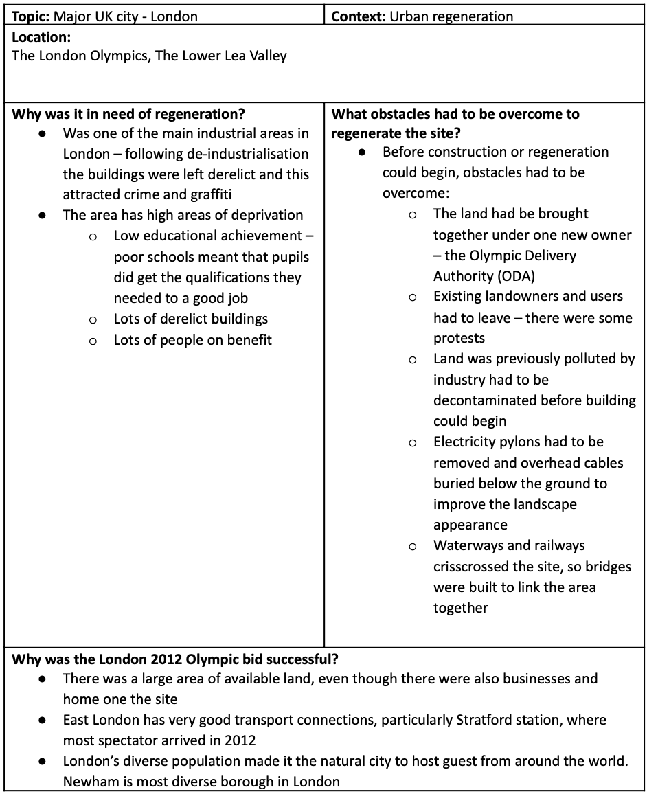 Human Geography Case Study Booklet